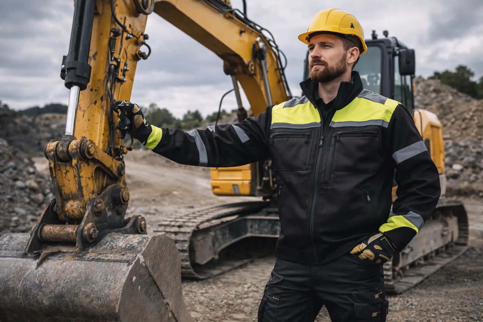 arbetskläder grävmaskinist